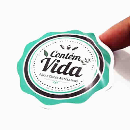 Adesivos recortados